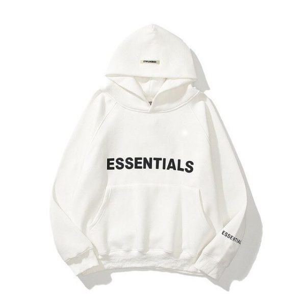 Essentials White Hoodie