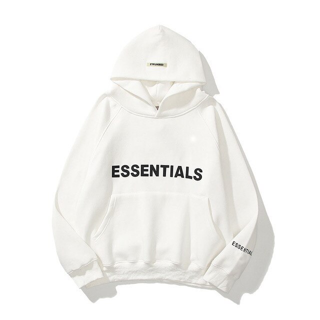 Essentials White Hoodie
