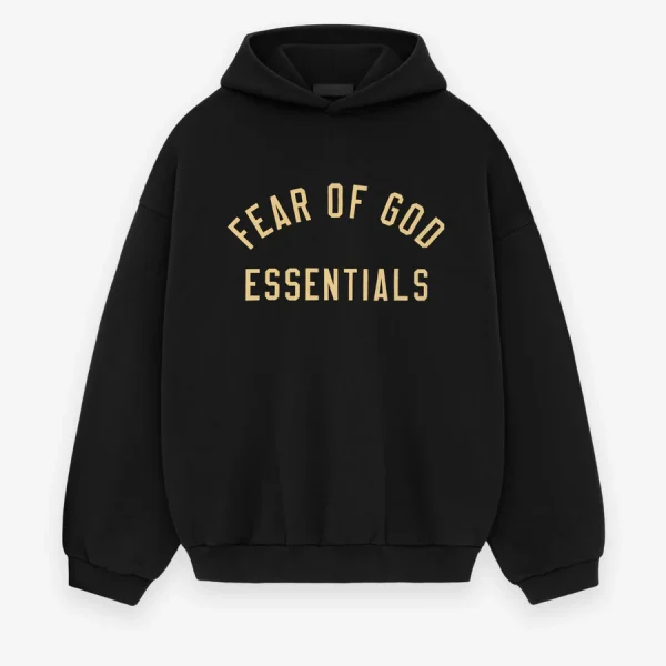 Fear Of God Essentials Fleece BlackHoodie