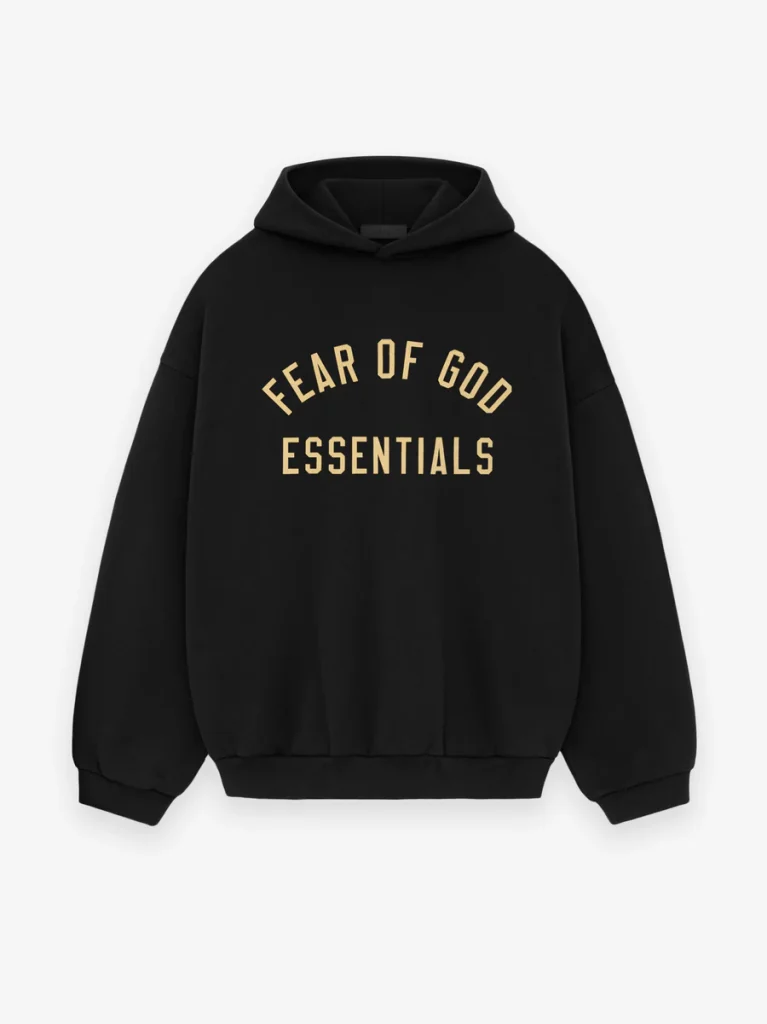 Fear Of God Essentials Fleece BlackHoodie