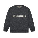 Essential Charcoal Gray Classic Round Neck Sweater