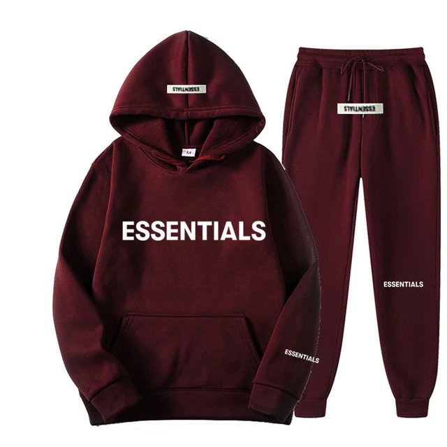 Essentials Mahroon Tracksuit