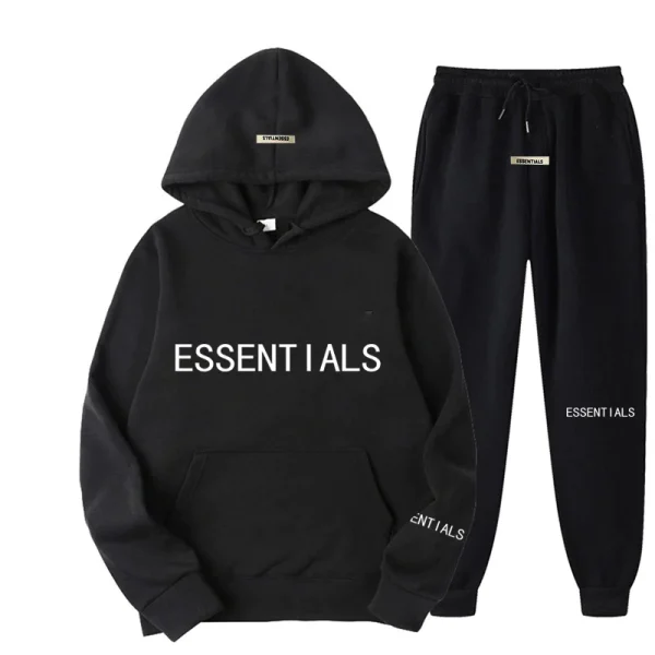 Essentials Black Tracksuit