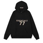 Black Essentials Fear of God 77 Hoodie