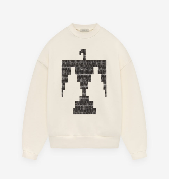 Essentials Crewneck Thunderbird Cream Sweatshirt