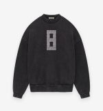Essentials Black 8 Crewneck Sweatshirt