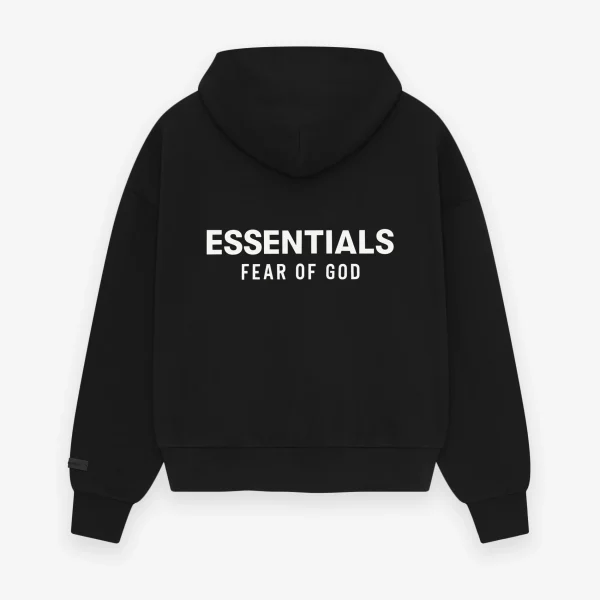 Essentials Fear Of God Classic Black Hoodie